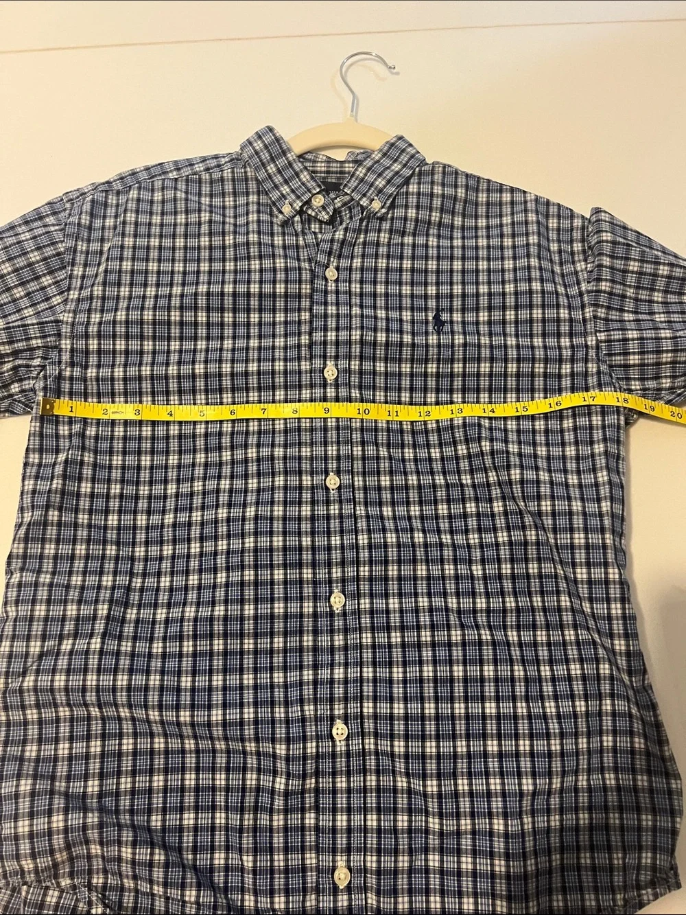 Ralph Lauren Blue Plaid Long-Sleeve Button-Down Shirt